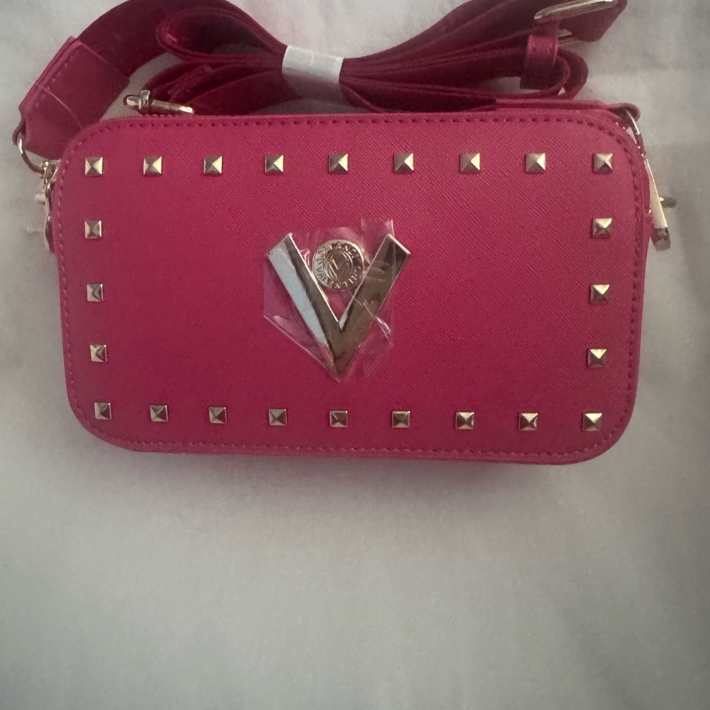 Valentino Orlandi Pink Crossbody Bag with Studded Details - Picture 2 of 14